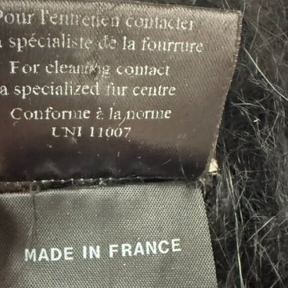 Yves Salomon Real Raccoon Fur Stretch Headband NWOT Made in France - Picture 4 of 5